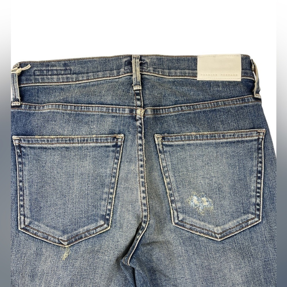 Citizens of Humanity rocket crop high rise skinny jeans distressed size 25 - Picture 11 of 12